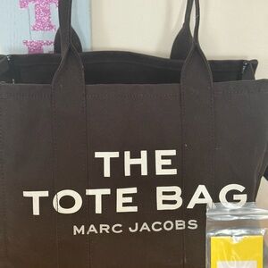 Marc Jacobs Black Canvas Tote Bag